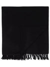 Signature Embroidered Logo Wool Muffler Black - A.P.C. - BALAAN 2