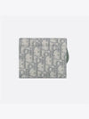 Saddle Oblique Jacquard Lotus Wallet Grey - DIOR - BALAAN 6