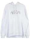 Rhinestone Logo Hoodie White - MSGM - BALAAN 2