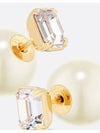 Dior Tribales Earrings Gold Finish Metal White Le - DIOR - BALAAN 2