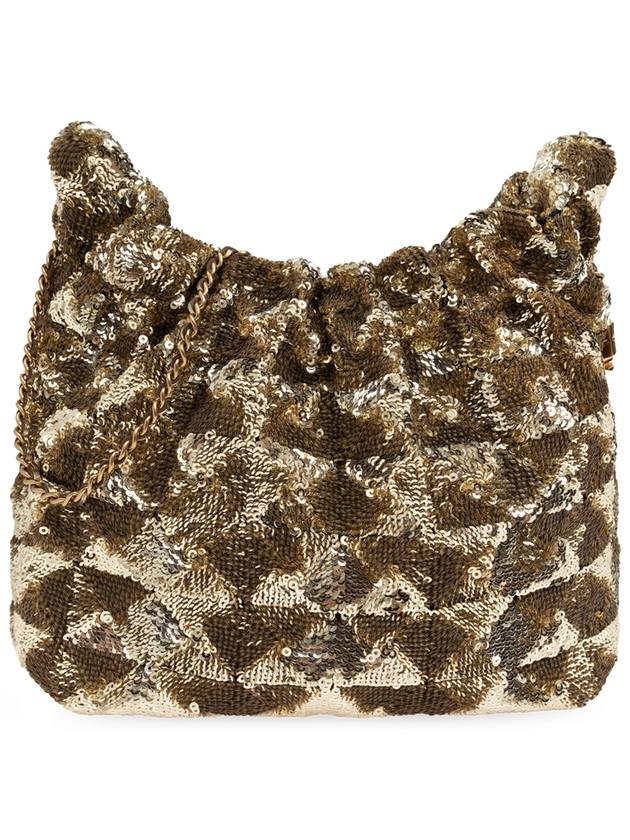 Tory Burch Sequin Fleming Mini 'bucket' Bag, Women's, Gold - TORY BURCH - BALAAN 1