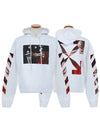 Men's Caravaggio Arrow Brushed Hoodie White - OFF WHITE - BALAAN 5