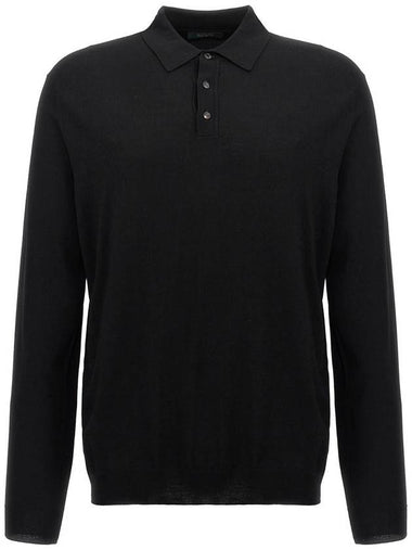 Zanone Wool Polo Shirt - ZANONE - BALAAN 1