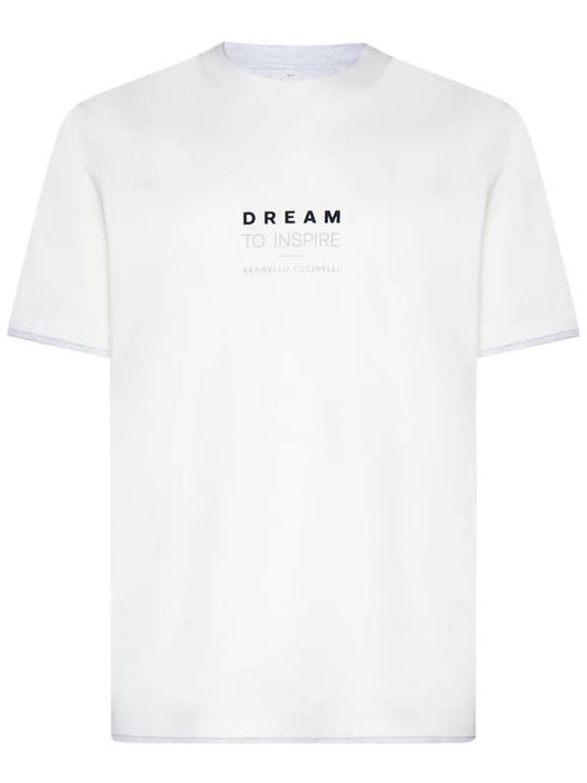 Short Sleeve T-Shirt White - BRUNELLO CUCINELLI - BALAAN.