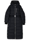 Cloud Belted Hooded Long Padded Black - MOOSE KNUCKLES - BALAAN 2