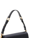 Timeless T Logo Small Satchel Shoulder Bag Black - TOD'S - BALAAN 9