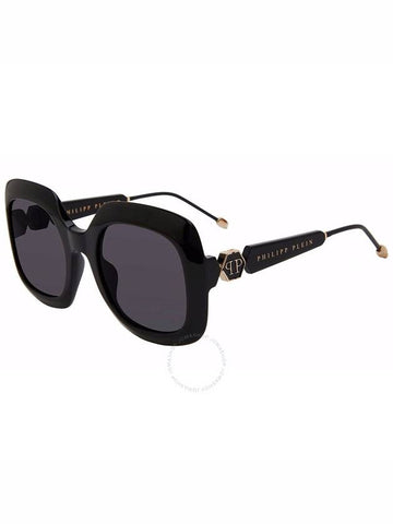 Philipp Plein Grey Square Ladies Sunglasses SPP065S 0700 55 - PHILIPP PLEIN - BALAAN 1