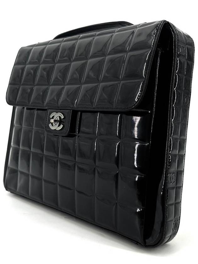 Patent briefcase tote bag - CHANEL - BALAAN 3