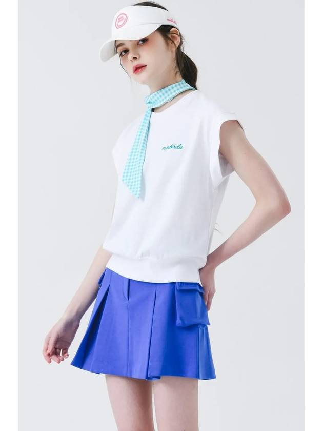 Vivid Cargo Skirt BLUE - MONBIRDIE GOLF - BALAAN 9