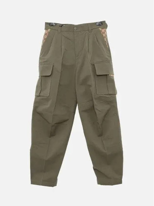 Canvas Track Pants Green - GUCCI - BALAAN 2