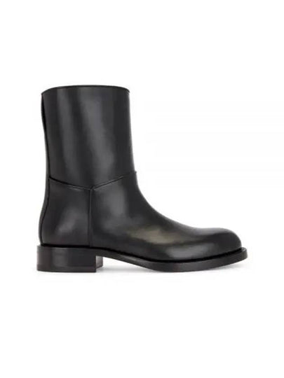 Nobilis Leather Mid Boots Black - THE ROW - BALAAN 2