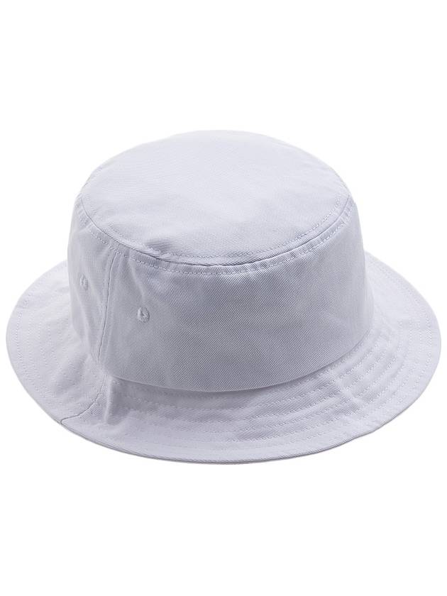 Logo Paris Sun Patch Cotton Bucket Hat White - KENZO - BALAAN 4