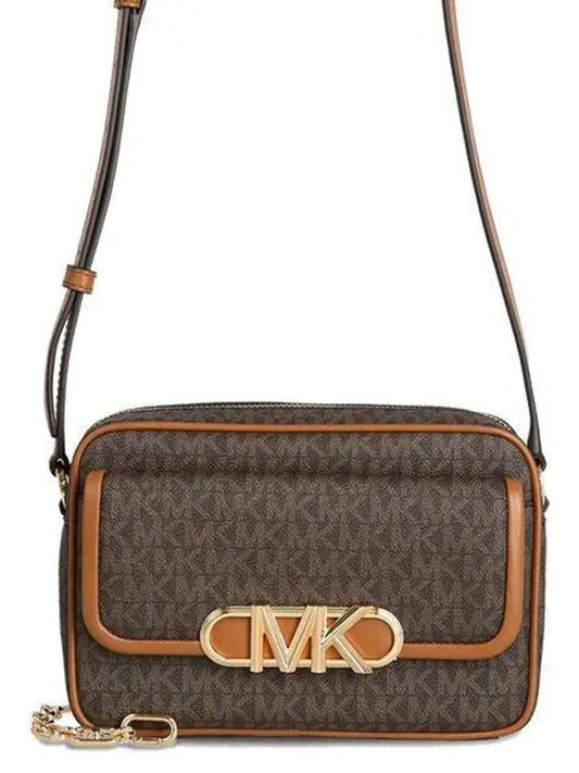 Parker Medium Logo Cross Bag Black Brown - MICHAEL KORS - BALAAN 2