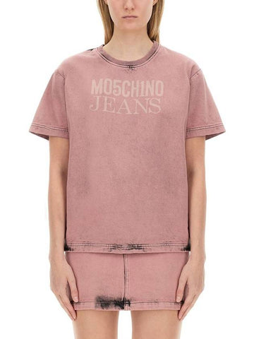 Moschino Jeans T-Shirt With Logo - MOSCHINO - BALAAN 1