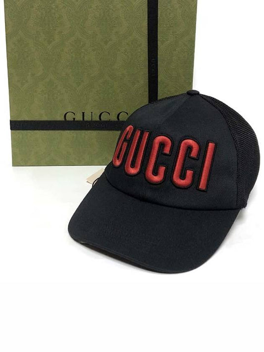 Embroider Logo Mesh Back Ball Cap Black - GUCCI - BALAAN 2