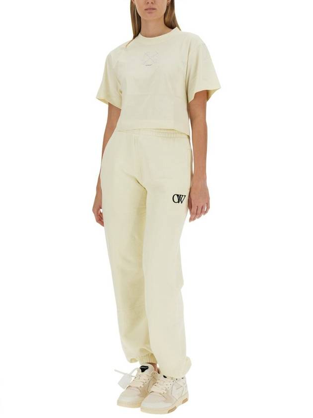 straight pants OWCH006F23JER001 6110 - OFF WHITE - BALAAN 3