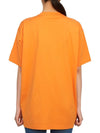 Embroidered Logo Short Sleeve T-Shirt Orange - BURBERRY - BALAAN 5