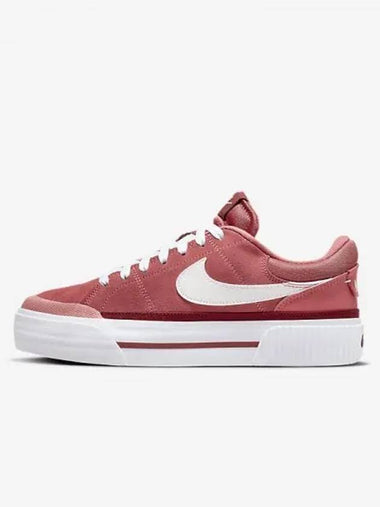 Court Legacy Lift Low Top Sneaker Adobe Team Red - NIKE - BALAAN 1