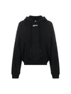 Mask Face Overfit Logo Hoodie Black - OFF WHITE - BALAAN 1