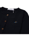 Bea ORB Embroidered Logo Crop Cardigan Black - VIVIENNE WESTWOOD - BALAAN 4