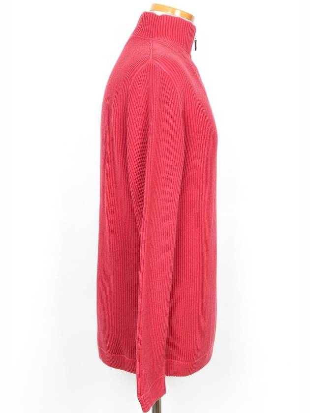 Half zip up sweater knit red 54 - BRUNELLO CUCINELLI - BALAAN 5