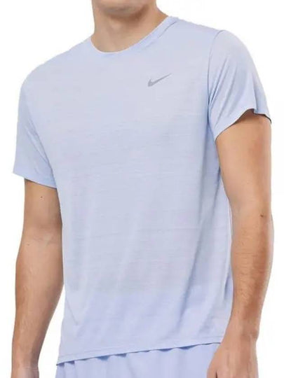 Dri Fit Miler Running Short Sleeve T-shirt Light Blue - NIKE - BALAAN 2