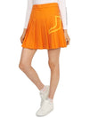 Women's Naomi Pleated Skirt Orange - J.LINDEBERG - BALAAN 6