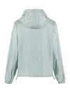 1B00007 595Q3 715 JOUQUET Silver logo patch hooded jacket emerald women’s jacket - MONCLER - BALAAN 3