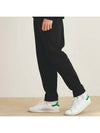 Button Jogger Track Pants Black - THE GREEN LAB - BALAAN 4