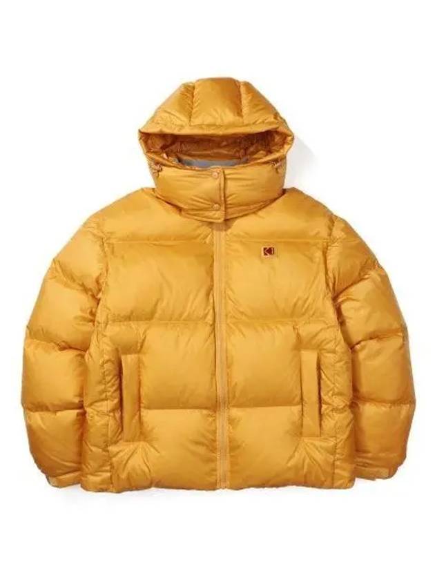 KODAK Essential Duck Down Hooded Jacket YELLOW - KODO - BALAAN 1