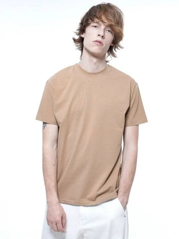 Men s TSHT BE Tension Span Short Sleeve T Shirt Beige - CHANCE'S NOI - BALAAN 1