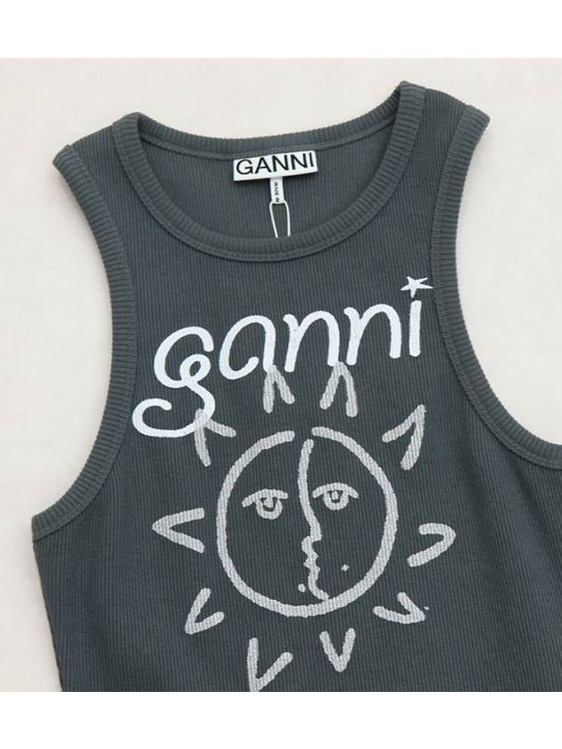 printed sleeveless - GANNI - BALAAN 7