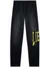 P Marchi College Lies Patches Track Pants Black - DIESEL - BALAAN 1