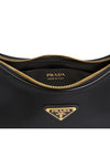 Arque Re-Nylon Leather Shoulder Bag Black - PRADA - BALAAN 10