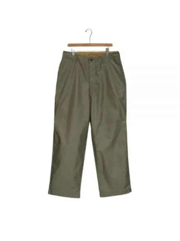 New Basic Chino Straight Pants Green - NIGEL CABOURN - BALAAN 1