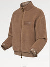 1AFXTO leather patch fleece blouson shop - LOUIS VUITTON - BALAAN 2