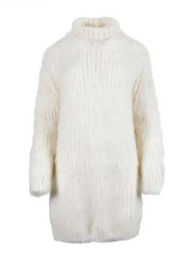 High neck mohair blend dress - FENDI - BALAAN 1