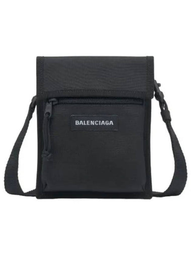 Small Logo Patch Explorer Crossbag Black - BALENCIAGA - BALAAN 1