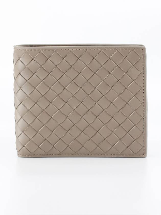 Intrecciato Halfwallet Titanium Gray - BOTTEGA VENETA - BALAAN.