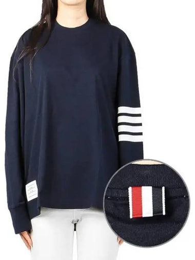 Women s oversized long sleeve t shirt 271960 - THOM BROWNE - BALAAN 1