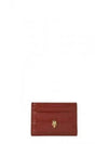 Gold Hardware Skull Crocodile Leather Card Wallet Red - ALEXANDER MCQUEEN - BALAAN 2