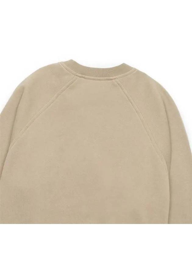 Women's Fluffy Sweatshirt Pullover Beige - AURALEE - BALAAN 4