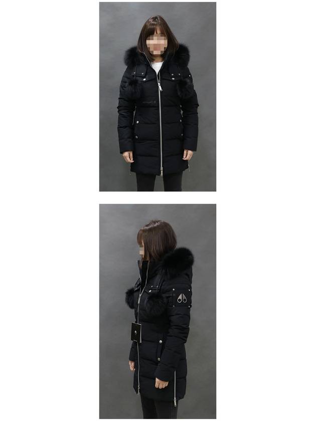 Women's Wychwood Fur Hood Padded Black - MOOSE KNUCKLES - BALAAN 3