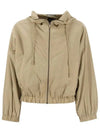 MAIELLA hooded short jacket beige 2350260439 003 - MAX MARA - BALAAN 1