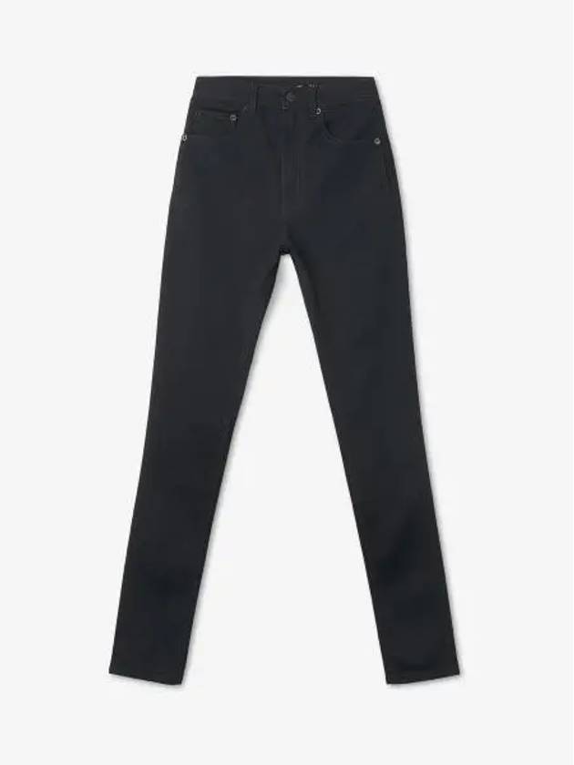 High Rise Denim Skinny Jeans Black - SAINT LAURENT - BALAAN 2