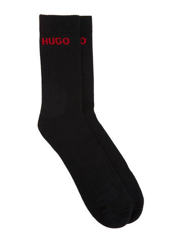 Logo Socks 6 Sets Black - HUGO BOSS - BALAAN 1