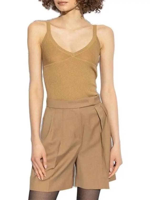 Gallura Cashmere Knit Sleeveless Camel - MAX MARA - BALAAN 4