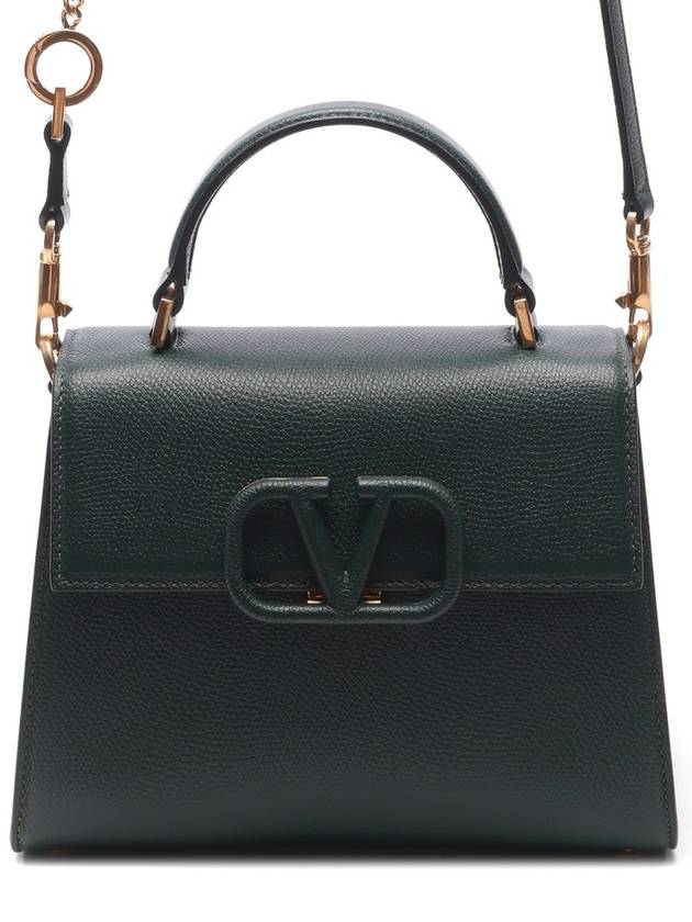 V-Sling Small Tote Shoulder Bag Green - VALENTINO - BALAAN 3