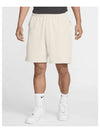 Solo Swoosh French Terry Shorts Light Orewood Brown White - NIKE - BALAAN 2