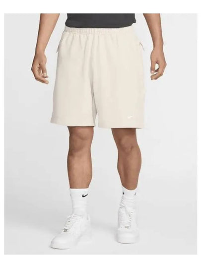 Solo Swoosh French Terry Shorts Light Orewood Brown - NIKE - BALAAN 2